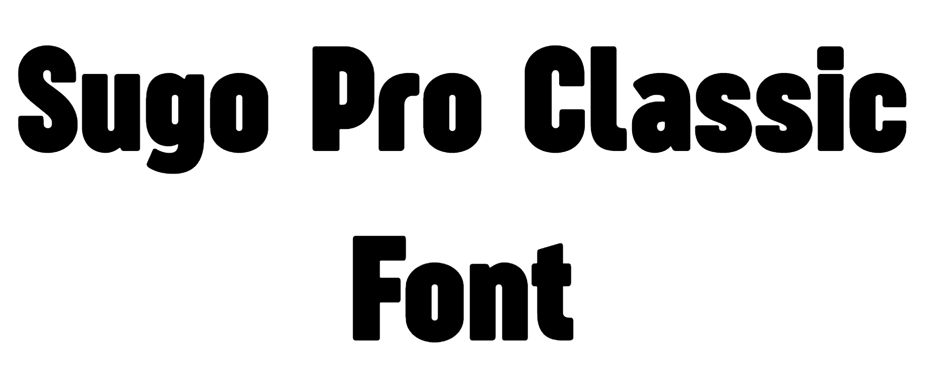 Sugo Pro Classic Font Download