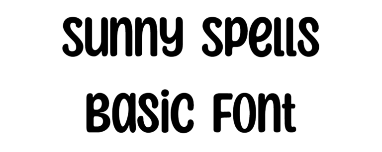 Sunny Spells Basic Font Download