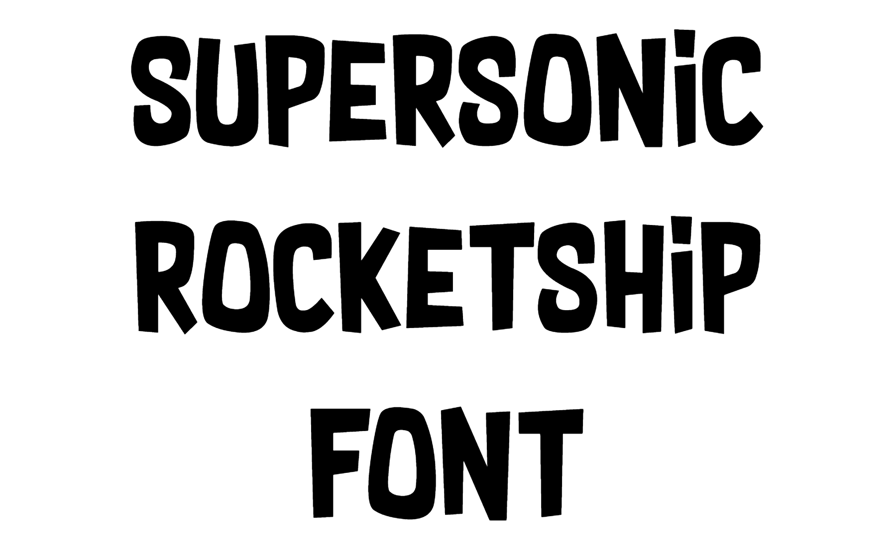 Supersonic Rocketship Font Download, #Rocket ship