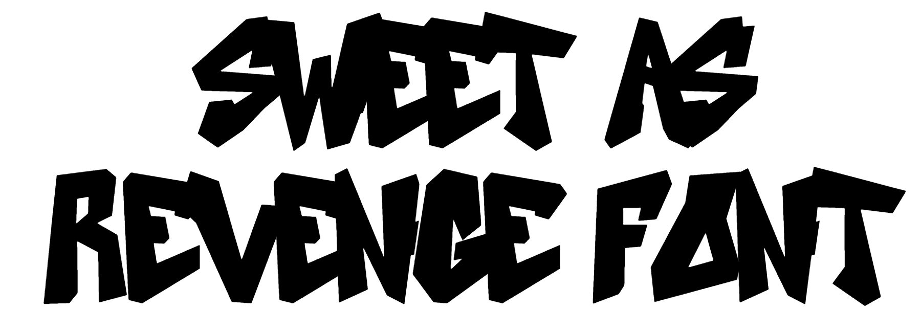 Sweet As Revenge Font Download