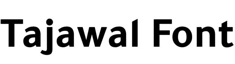 Tajawal Font Download