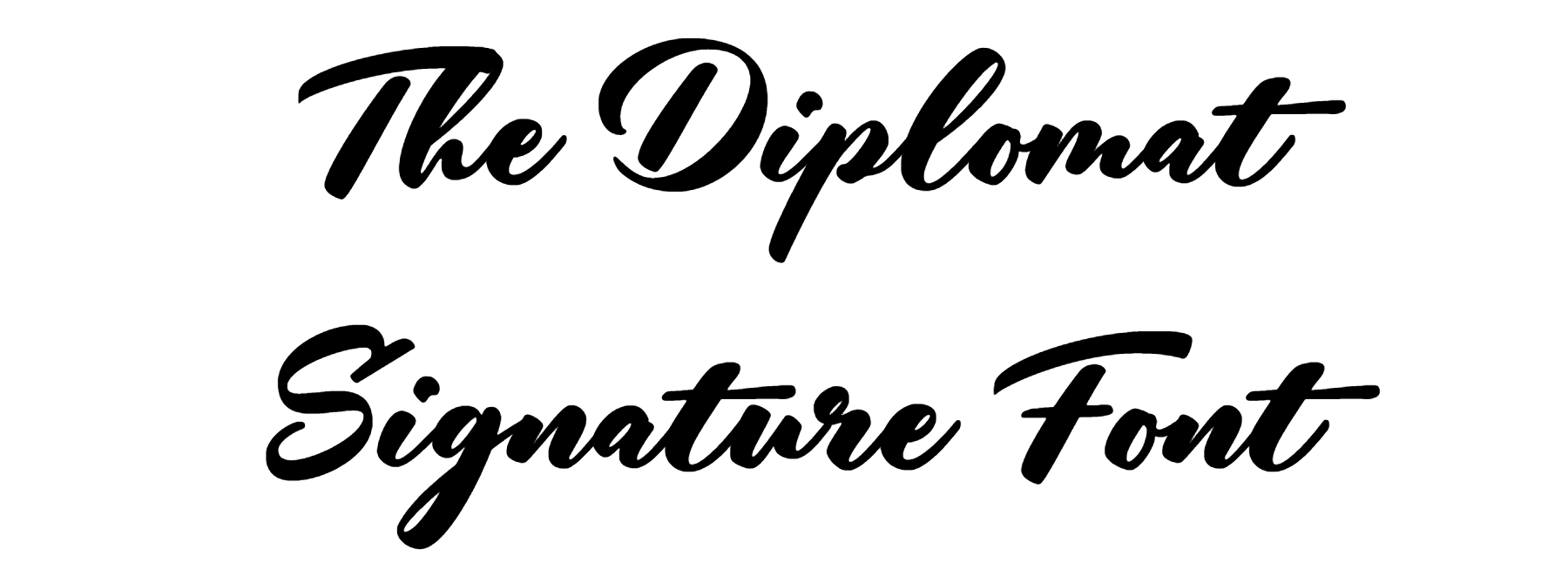 The Diplomat Signature Font Download