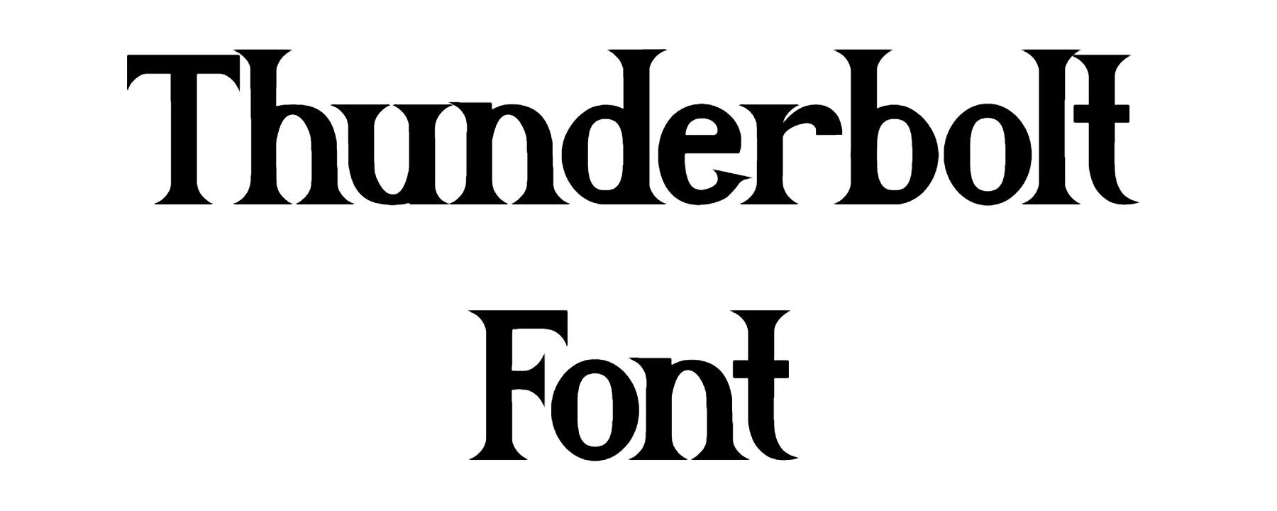 Thunderbolt Font Download
