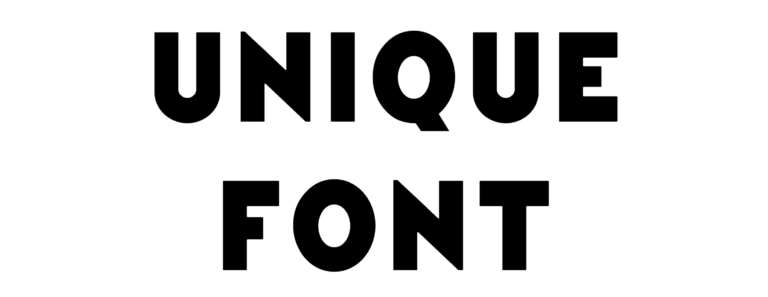 Unique Font Download