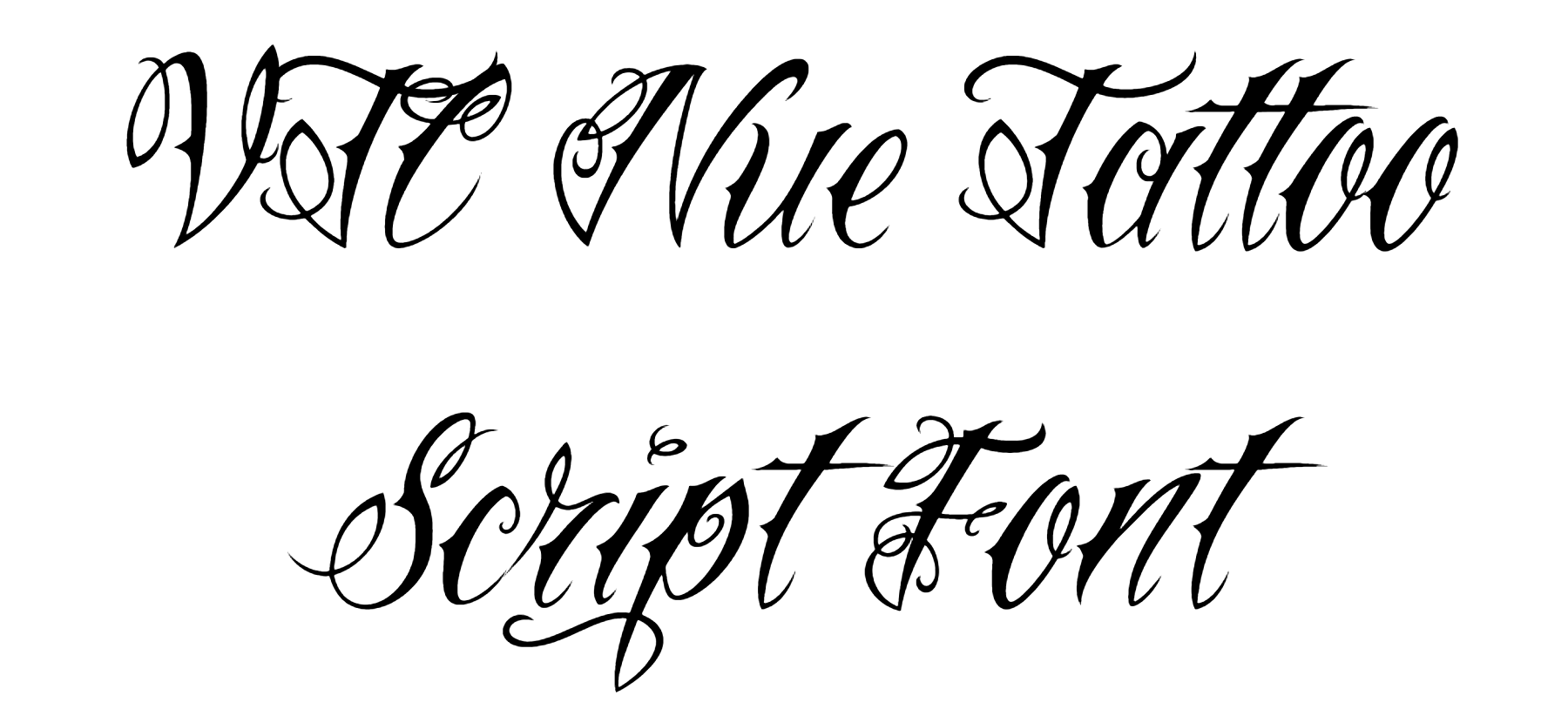 VTC Nue Tattoo Script Font Download, ##Vtc-NueTattooScript 