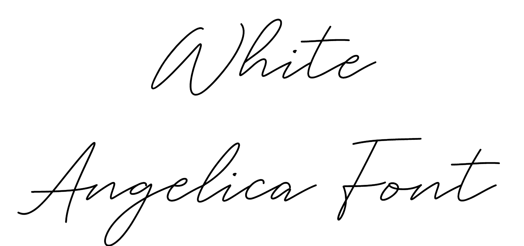 White Angelica Font Download