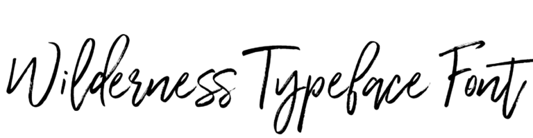 Wilderness Typeface Font Download