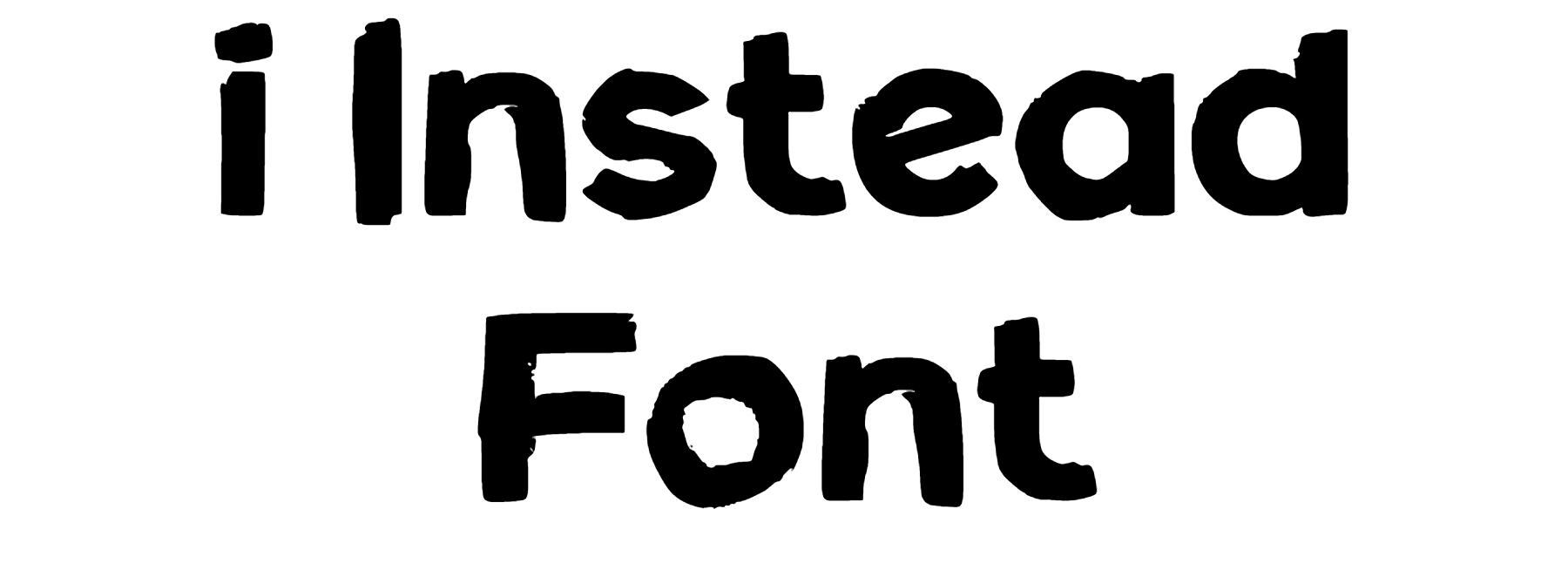 i Instead Font Download, #iInstead
