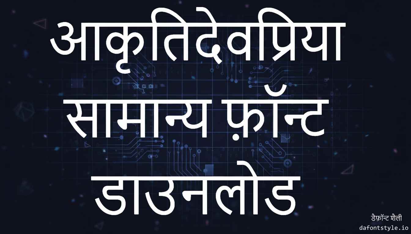 आकृतिदेवप्रिया सामान्य फ़ॉन्ट डाउनलोड