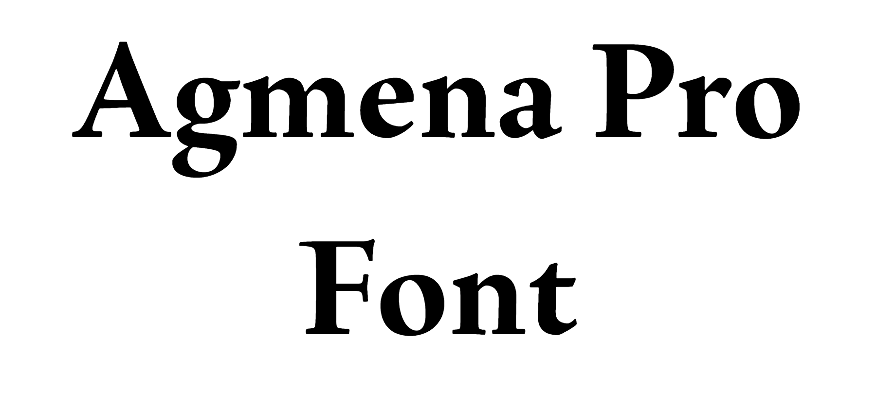 Agmena Pro Font Download