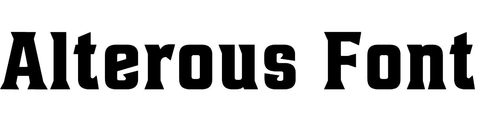 Alterous Font Download, Alterous Display