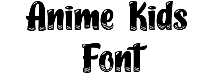Anime Kids Font Download