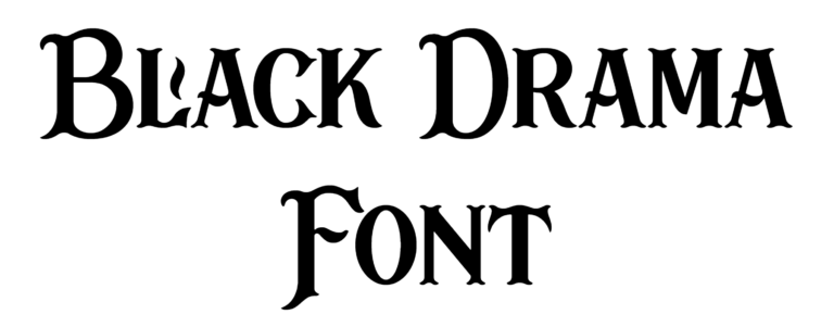 Black Drama Font Download