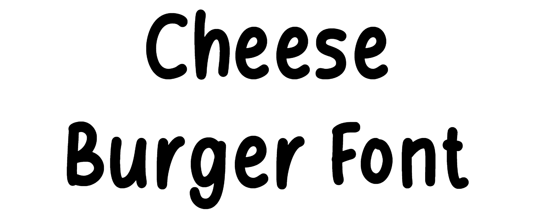 Cheese Burger Font Download