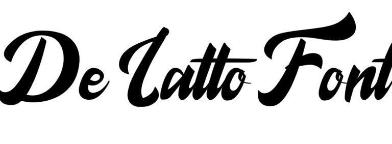 De Latto Font Download, Delatto Font