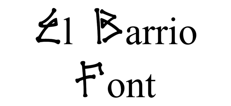 El Barrio Font Download
