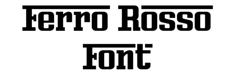 Ferro Rosso Font Download, Ferrari Font, Ferrari Sans