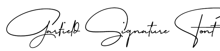 Garfield Signature Font Download