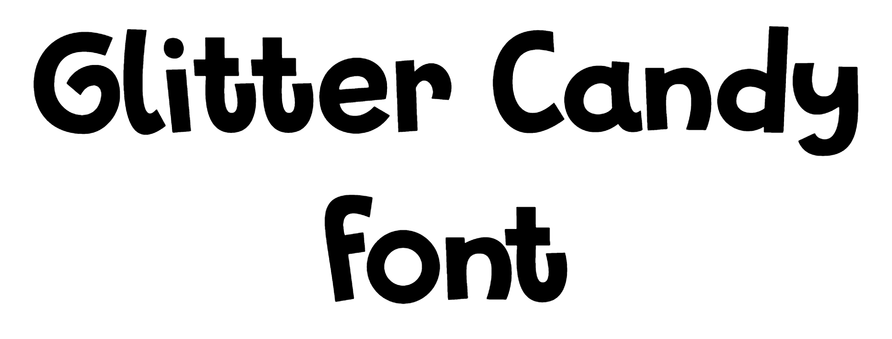 Glitter Candy Font Download