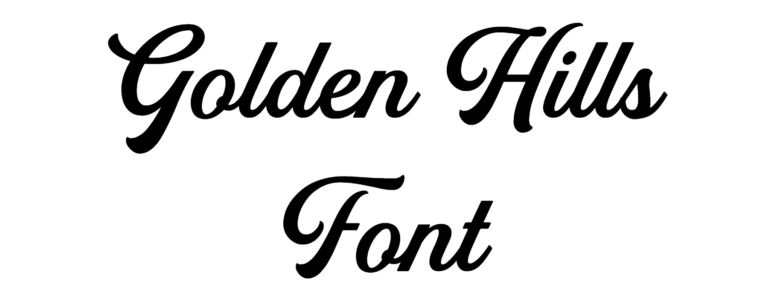 Golden Hills Font Download