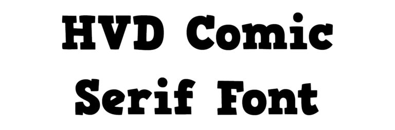 HVD Comic Serif Font Download