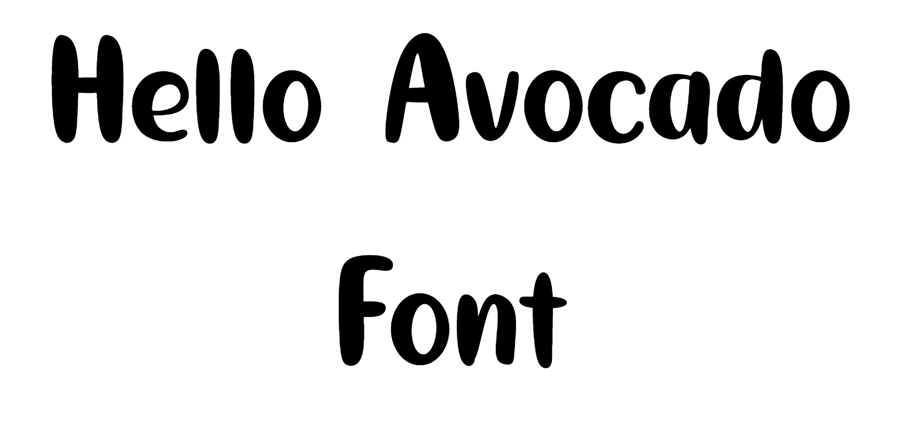 Hello Avocado Font Download