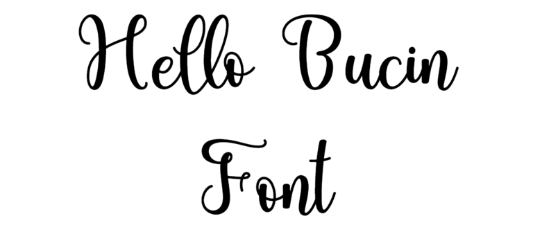Hello Bucin Font Download