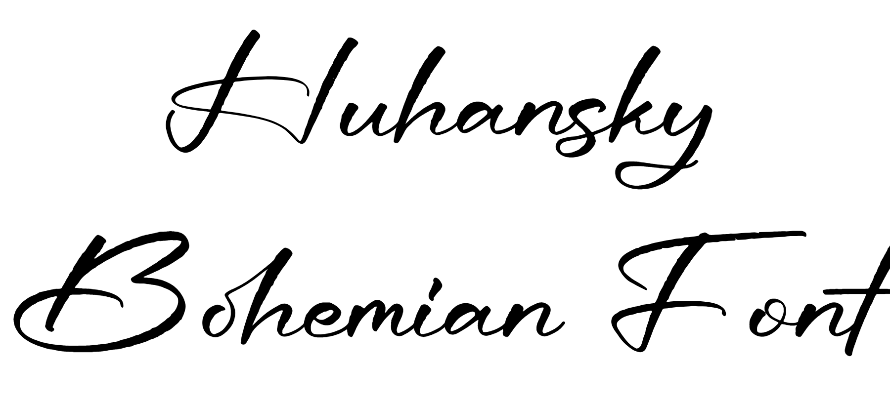 Huhansky Bohemian Font Download