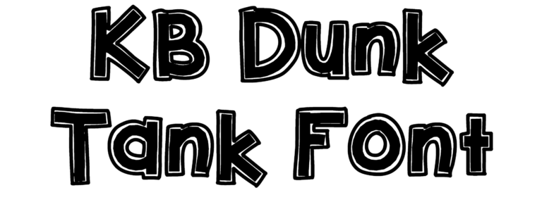 KB Dunk Tank Font Download