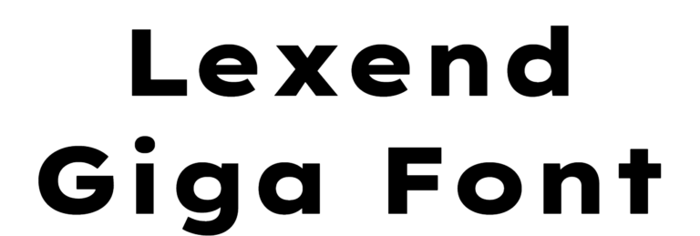 Lexend Giga Font Download
