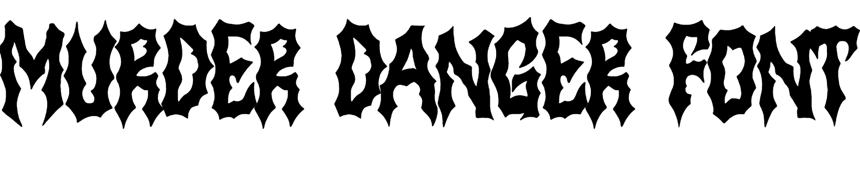MURDER DANGER Font Download