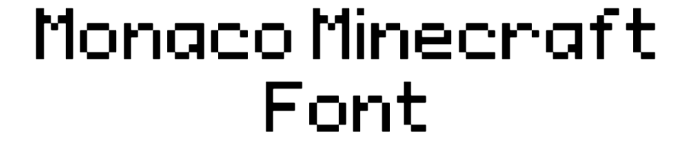 Monaco Minecraft Font Download