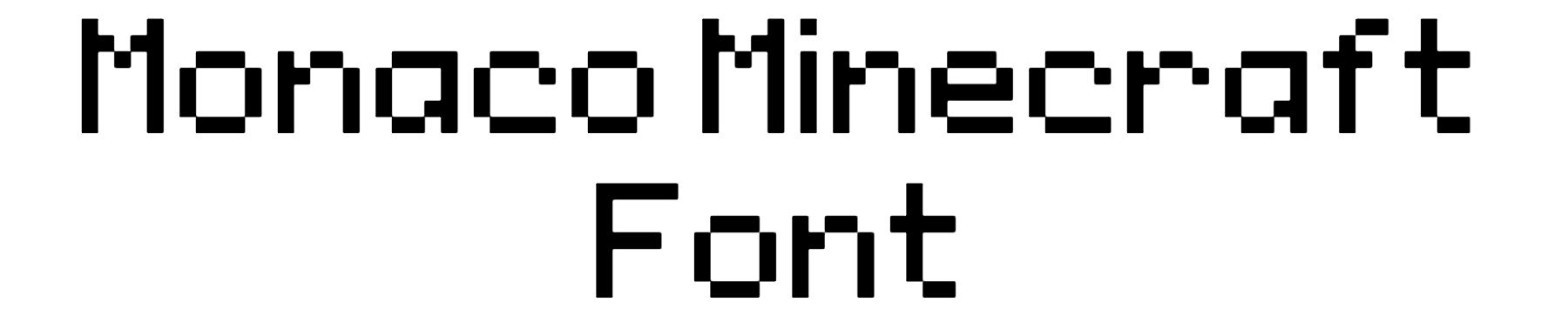 Monaco Minecraft Font Download