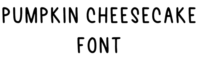 Pumpkin Cheesecake Font Download
