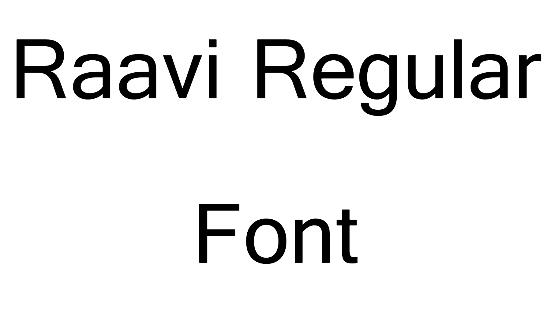 Raavi Regular Font Download