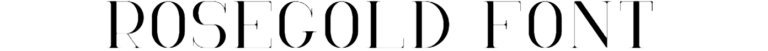 RoseGold Font Download