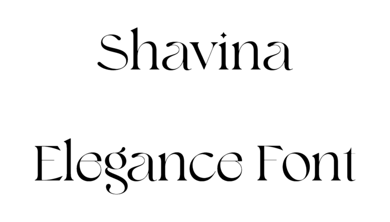 Shavina Elegance Font Download