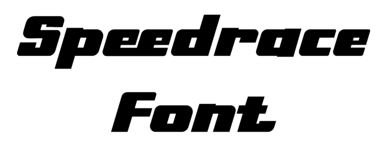 Speedrace Font Download, Speed race