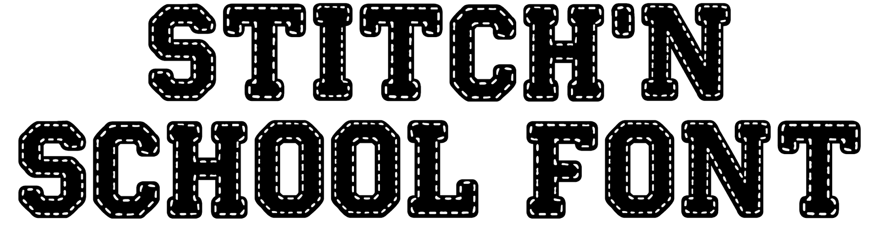 Stitchn School Font Download