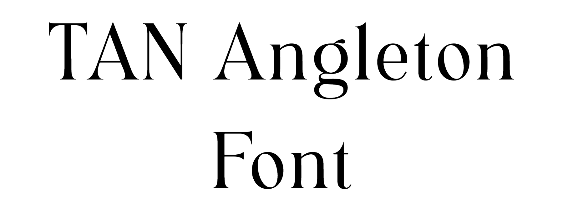TAN Angleton Font free Download