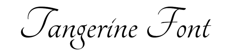 Tangerine Font Download