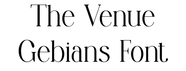 The Venue Gebians Font Download