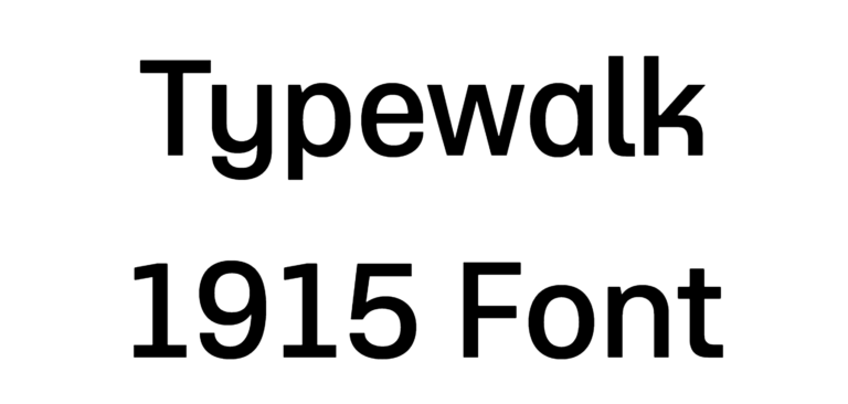 Typewalk 1915 Font free Download
