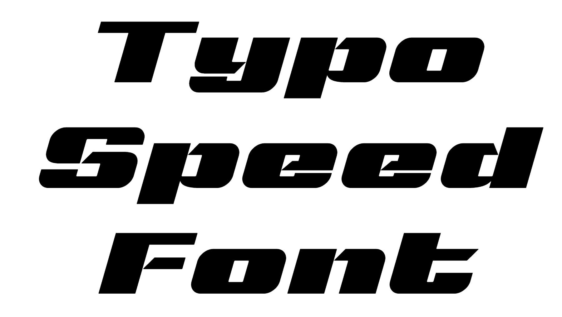 Typo Speed Font Download