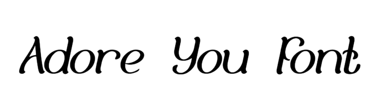 Adore You Font Download