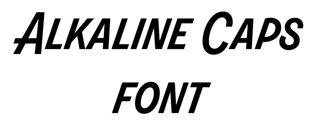 Alkaline Caps font | DafontStyle