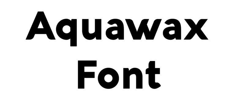 Aquawax Font Download