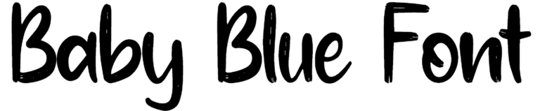 Baby Blue Font Download