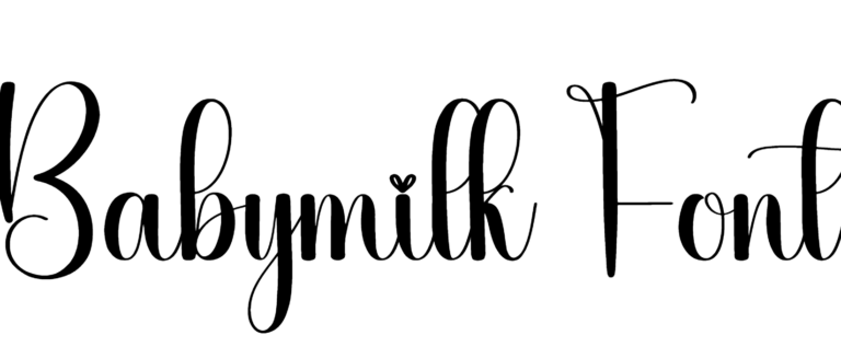 Babymilk Font Download