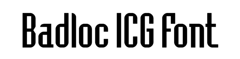Badloc ICG Font Download